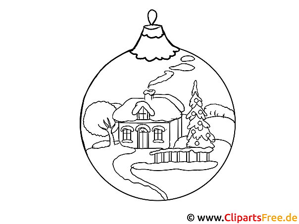 vorlage zum malen  kugel für weihnachtsbaum