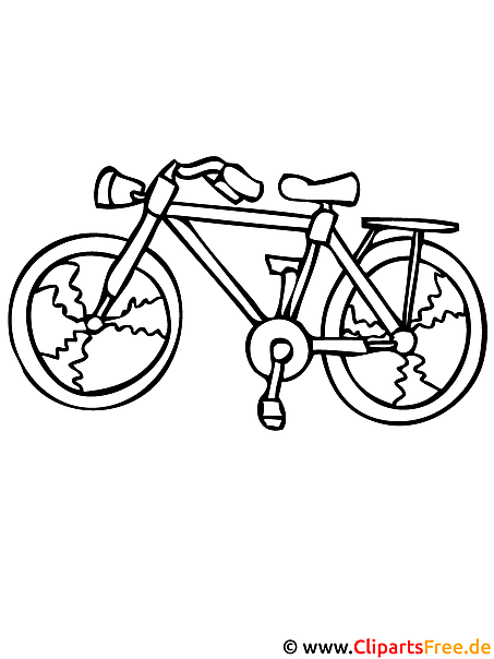 Fahrrad Malvorlage - kostenlose Malvorlagen fuer Kinder Fahrrad Malvorlage - kostenlose Malvorlagen fuer Kinder