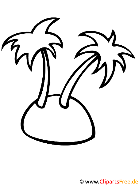 Insel im Meer Bild zum Ausmalen Insel im Meer Bild zum Ausmalen