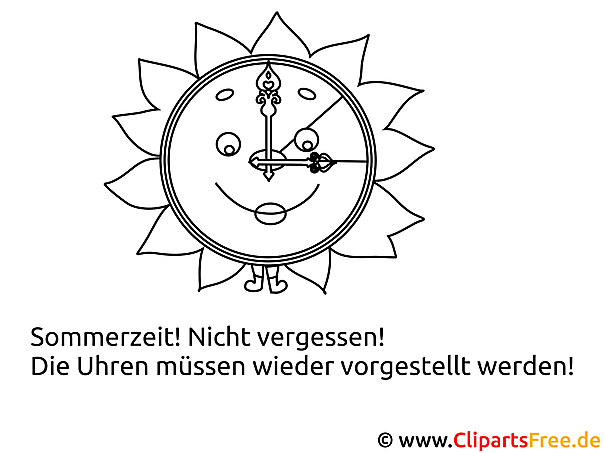 Malvorlage Sommerzeit gratis Malvorlage Sommerzeit gratis