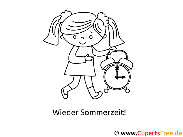 Wieder Sommerzeit Ausmalbild kostenlos Wieder Sommerzeit Ausmalbild kostenlos
