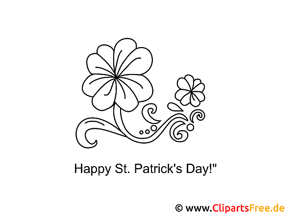 Blume St. Patrick’s Day gratis Malvorlage Blume St. Patrick’s Day gratis Malvorlage