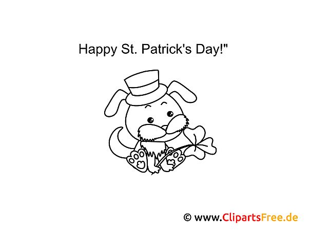 Hund St. Patrick’s Day Ausmalbilder Hund St. Patrick’s Day Ausmalbilder