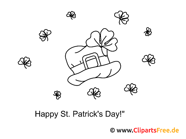 Hut St. Patrick’s Day Malvorlage kostenlos Hut St. Patrick’s Day Malvorlage kostenlos
