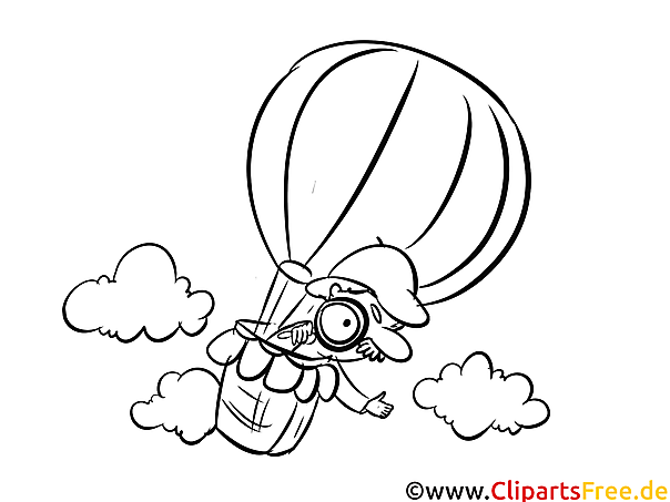 Ballon Detektiv Malvorlagen Berufe für Schule und Kindergarten) Ballon Detektiv Malvorlagen Berufe für Schule und Kindergarten)