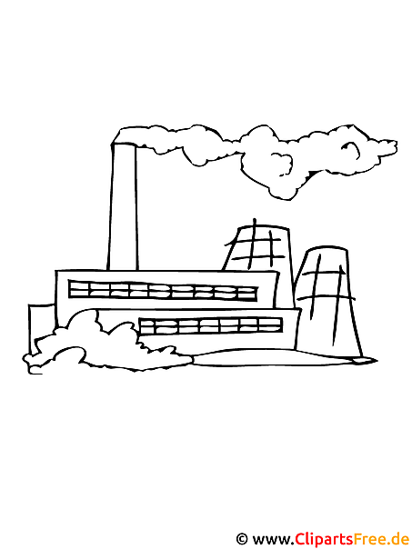 Werk Malvorlage gratis Industrie Werk Malvorlage gratis Industrie