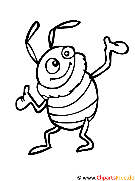 Biene Ausmalbild gratis Biene Ausmalbild gratis