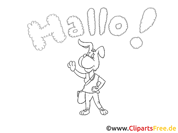 Cartoon dog coloring page Cartoon dog coloring page