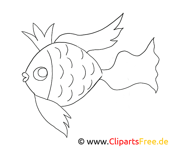 Goldfisch Ausmalbild zum Ausdrucken Goldfisch Ausmalbild zum Ausdrucken