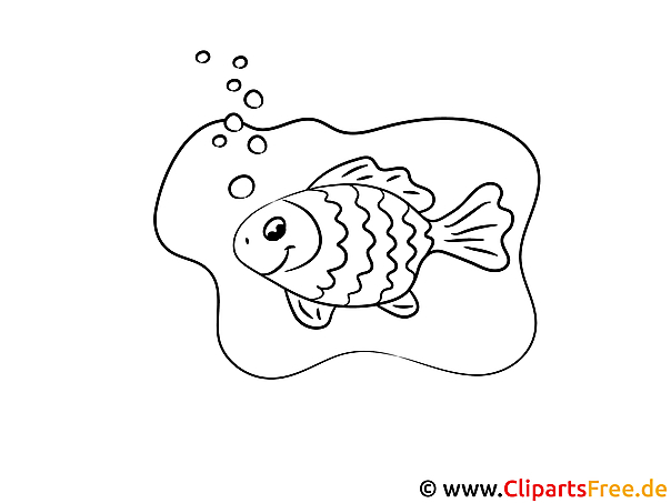 Goldfisch Bild zum Ausmalen und Ausdrucken Goldfisch Bild zum Ausmalen und Ausdrucken