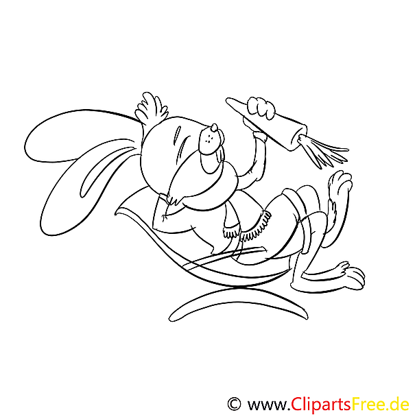 Hase im Liegestuhl Ausmalbilder für Kinder gratis Hase im Liegestuhl Ausmalbilder für Kinder gratis