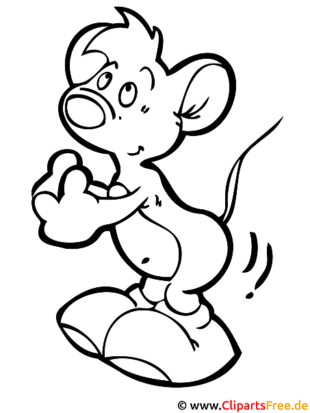 Maus Ausmalbild gratis Maus Ausmalbild gratis