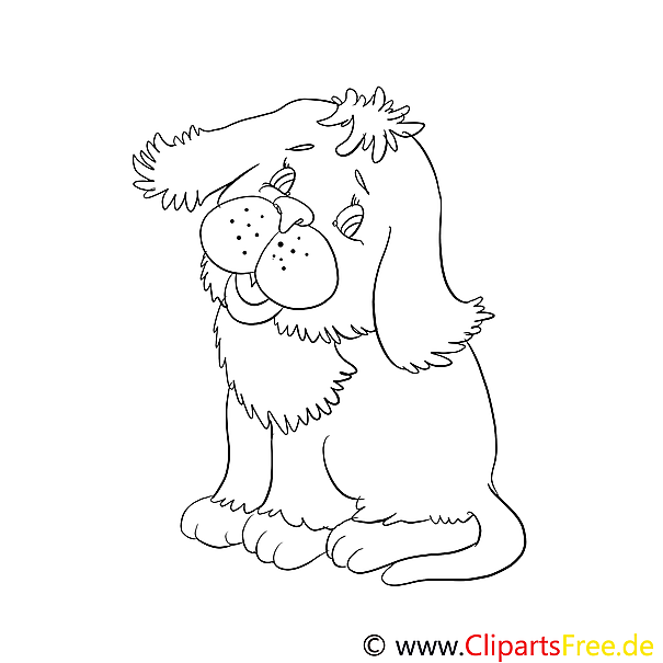 Niedlicher Hund Ausmalbilder für Kinder gratis Niedlicher Hund Ausmalbilder für Kinder gratis