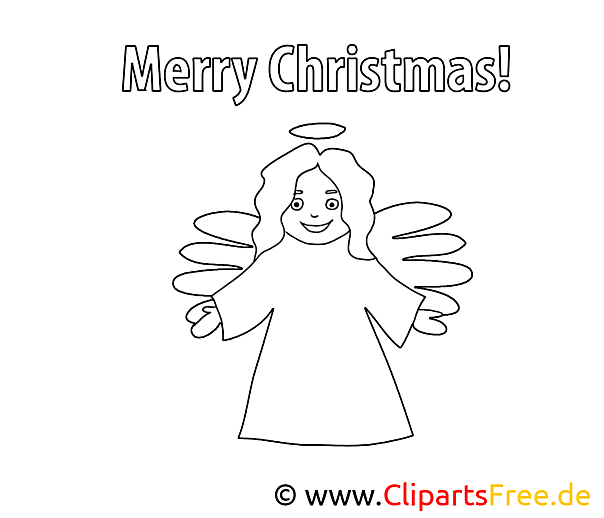 Christmas Angel Colouring Page Christmas Angel Colouring Page
