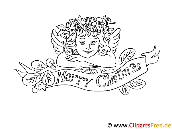 Coloring Sheet Merry Christmas with Angel Coloring Sheet Merry Christmas with Angel