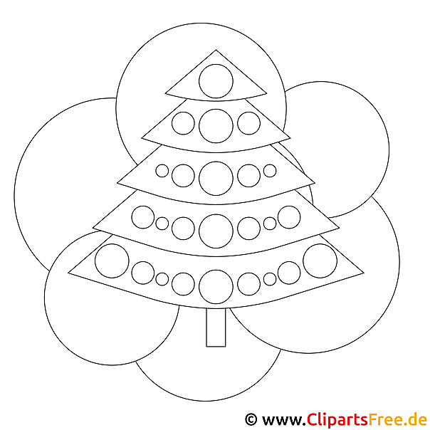 Kostenloses Ausmalbild zu Weihnachten Tannenbaum Kostenloses Ausmalbild zu Weihnachten Tannenbaum