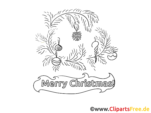 Merry Christmas Picture to color Merry Christmas Picture to color