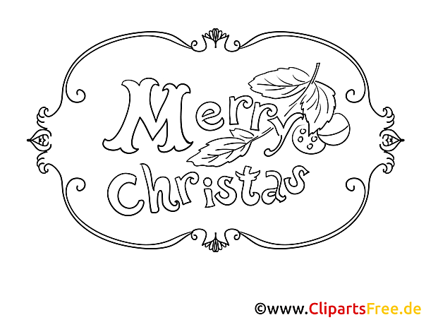 Merry Christmas Schrift zum Drucken und Ausmalen Merry Christmas Schrift zum Drucken und Ausmalen