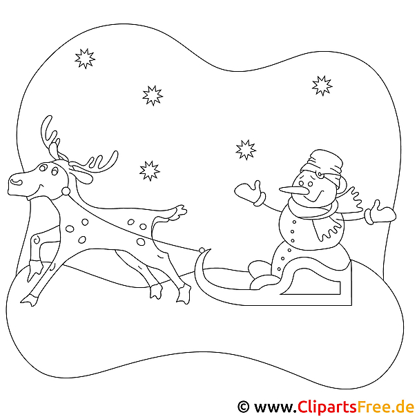 Rentier Malvorlage zu Weihnachten Rentier Malvorlage zu Weihnachten