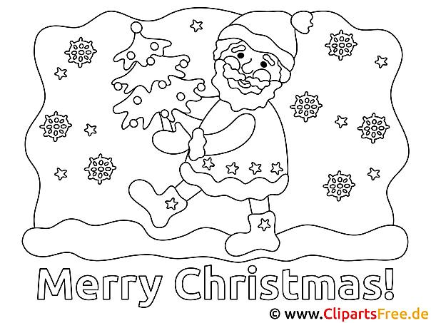 Santa Malvorlage - Schulbilder zum Ausmalen Santa Malvorlage - Schulbilder zum Ausmalen