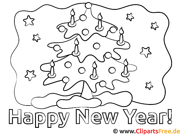 Vorlage zum Malen Neujahr Vorlage zum Malen Neujahr