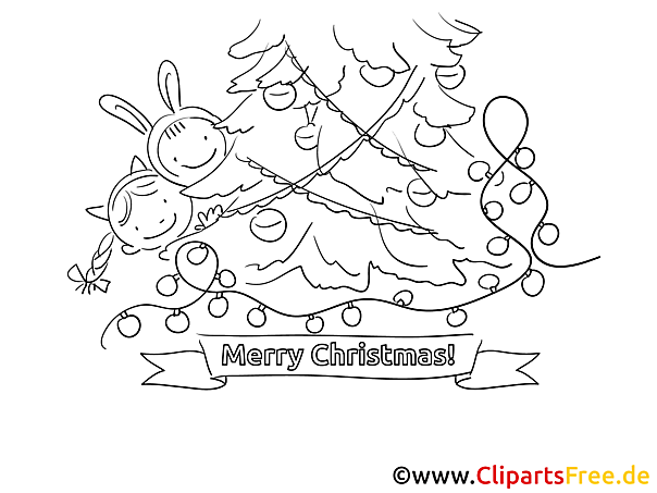 Weihnachtsfeier im Kindergarten Ausmalbild gratis Weihnachtsfeier im Kindergarten Ausmalbild gratis