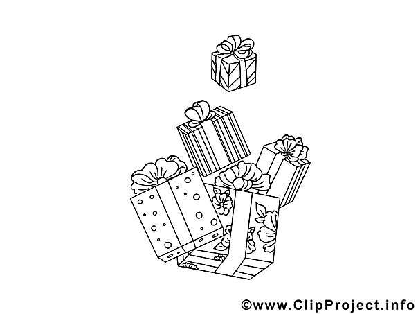 Weihnachtsgeschnke Bild zum Ausmalin Weihnachtsgeschnke Bild zum Ausmalin