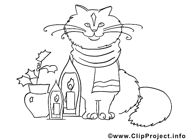 Weihnachtsmalvorlage Kater Weihnachtsmalvorlage Kater