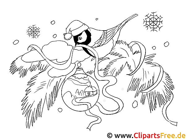 Ausmalbild Tiere Im Winter