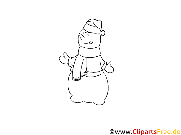 Kostenlose Malvorlage Schneemann Kostenlose Malvorlage Schneemann