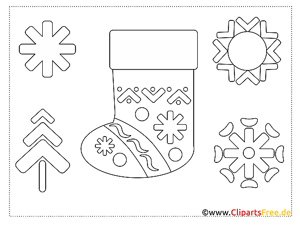 Malvorlage Winterschuh, Winter Malvorlage Winterschuh, Winter