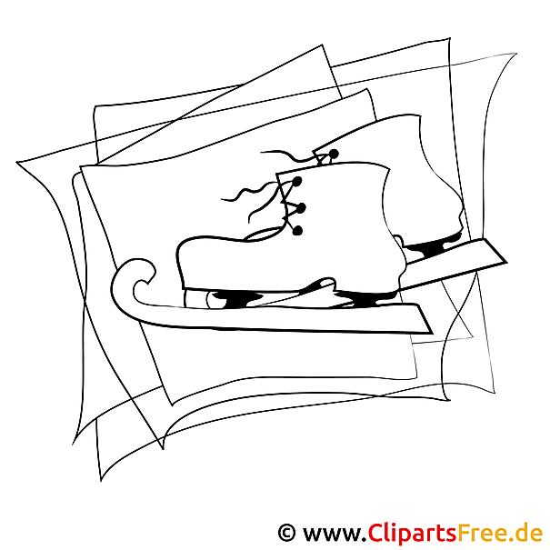 Schlittschuhe Bild Winter Malvorlagen Gratis