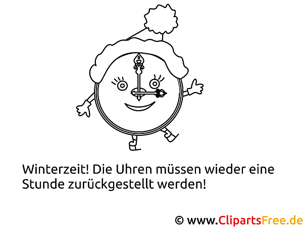 Uhr umstellen Malvorlage zum Ausmalen Uhr umstellen Malvorlage zum Ausmalen