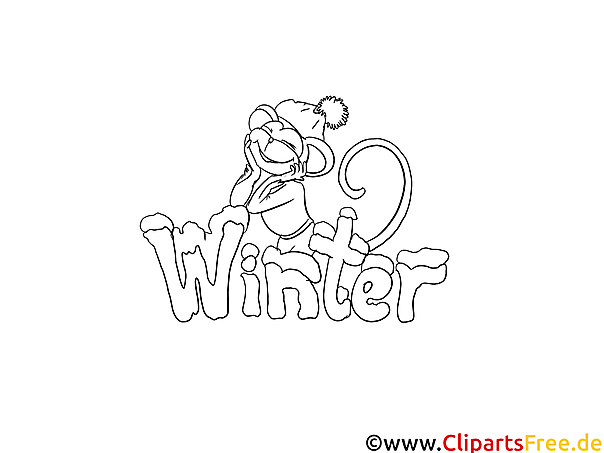 Winter Malbild Winter Malbild
