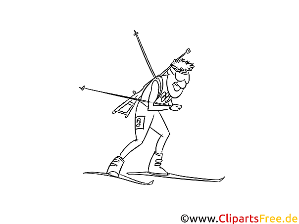Biathlon - Winter Sport Malvorlagen Biathlon - Winter Sport Malvorlagen