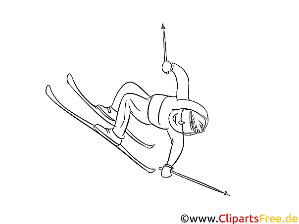 Ski Freestyle - Winter Sport Malvorlagen Ski Freestyle - Winter Sport Malvorlagen