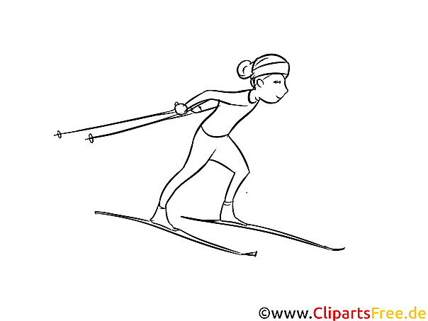 Ski Langlauf - Winter Sport Malvorlagen Ski Langlauf - Winter Sport Malvorlagen