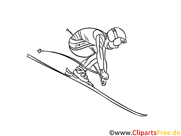 Ski Winter Sport Malvorlage Ski Winter Sport Malvorlage