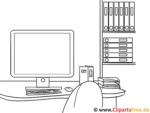Computer Büroregal Ausmalbild Computer Büroregal Ausmalbild