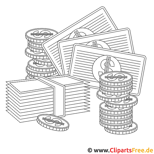 Money Bild zum Ausmalen, Vorlage, Ausmalbild Money Bild zum Ausmalen, Vorlage, Ausmalbild