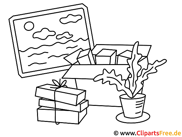 Vorlage zum Drucken und Malen Bild, Pflanze, Bücherstappel Vorlage zum Drucken und Malen Bild, Pflanze, Bücherstappel