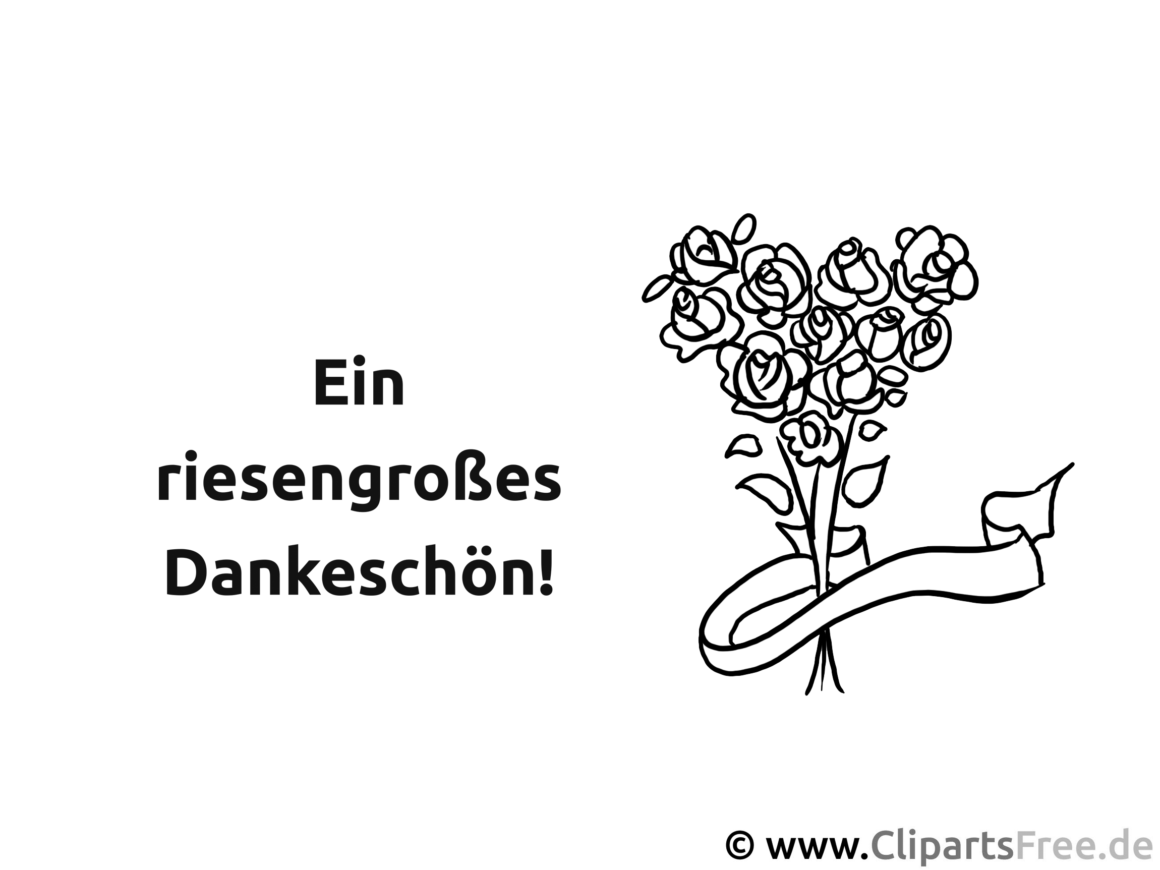 Ausmalbilder gratis Ausdrucken zum Thema Dankeschoen