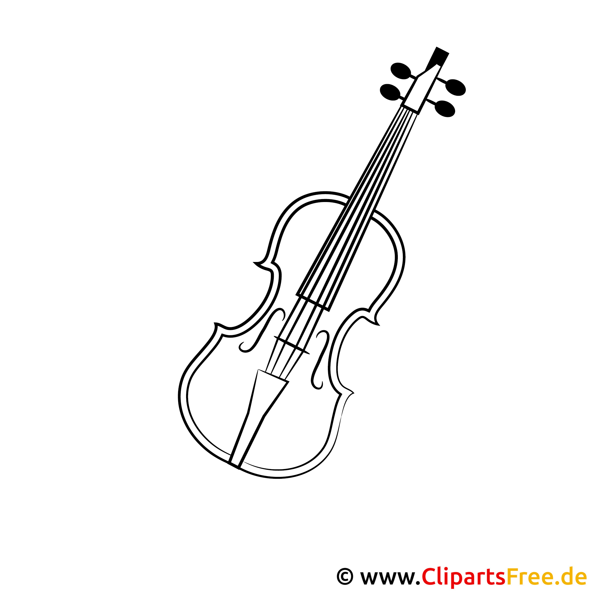 Geige Malvorlage  Coloring and Malvorlagan