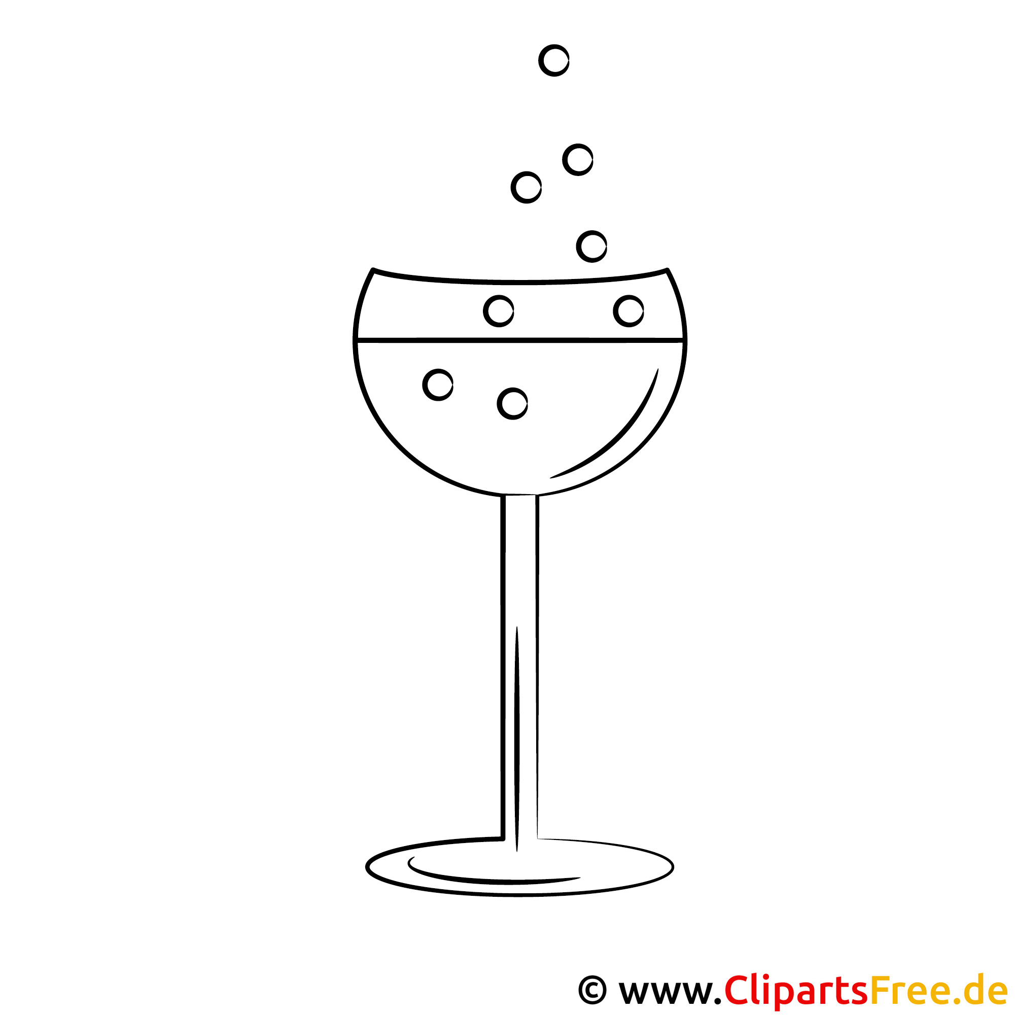 Glas Bild zum Ausmalen