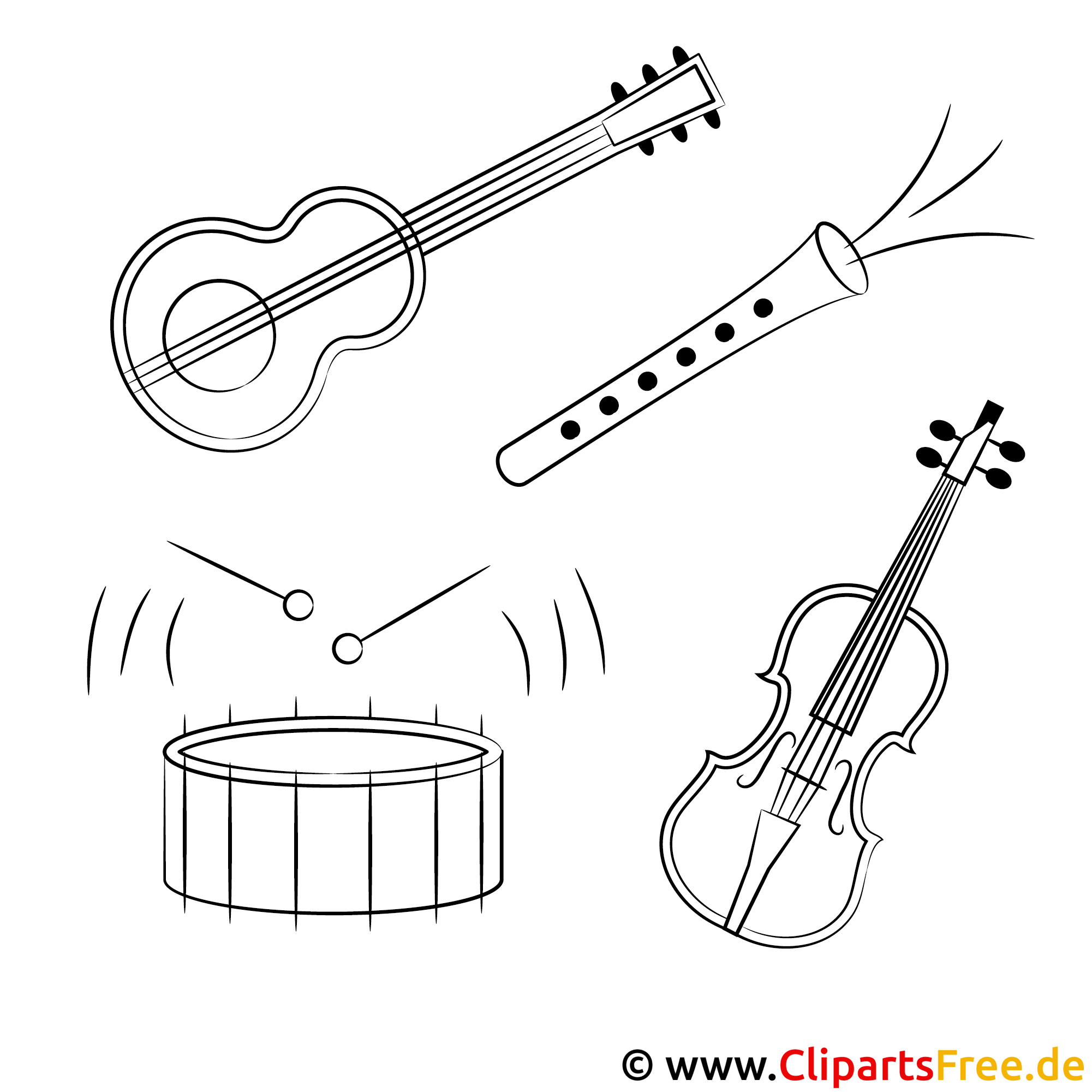 cliparts musikinstrumente - photo #36
