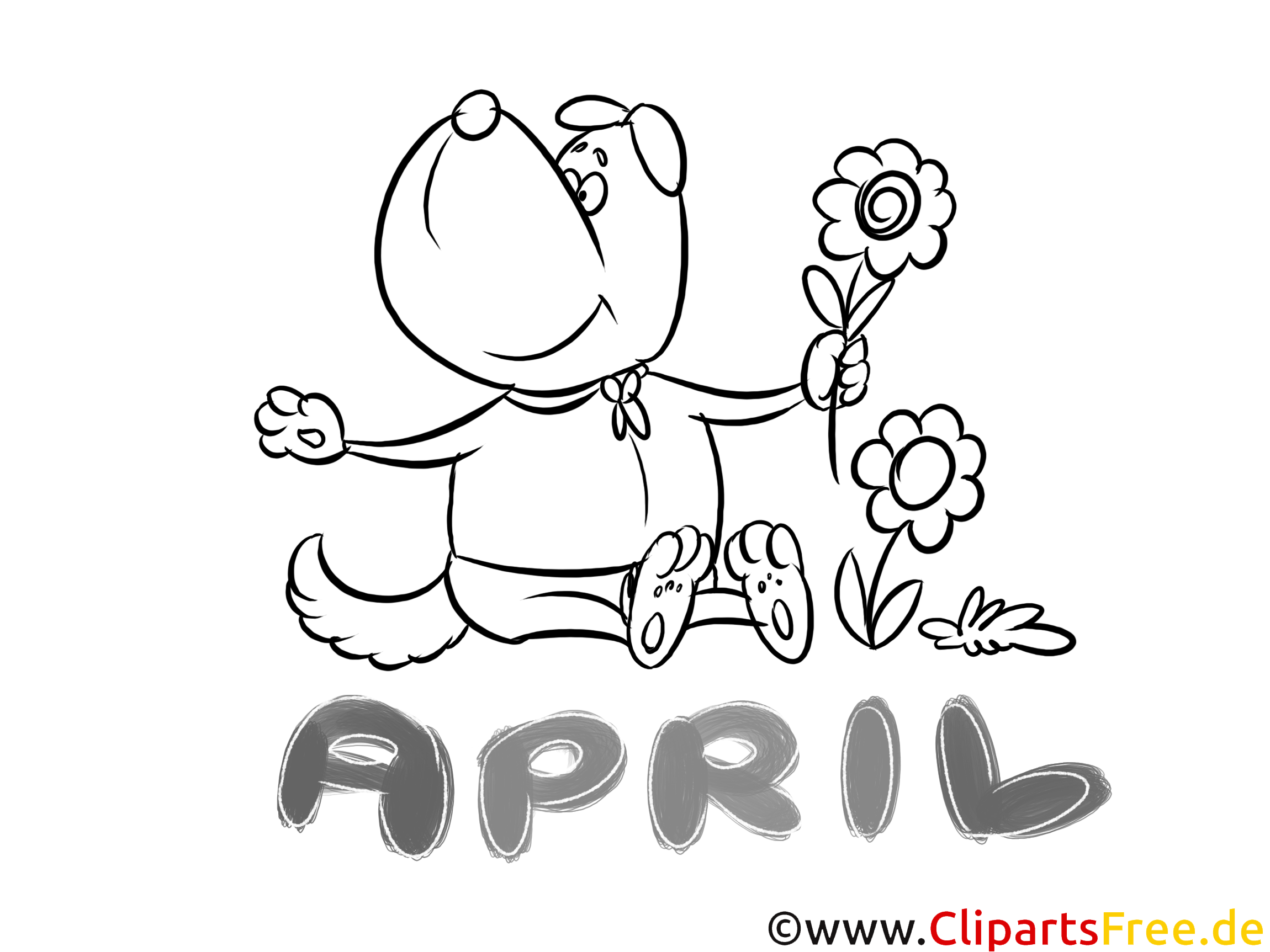 April Malvorlage Coloring And Malvorlagan