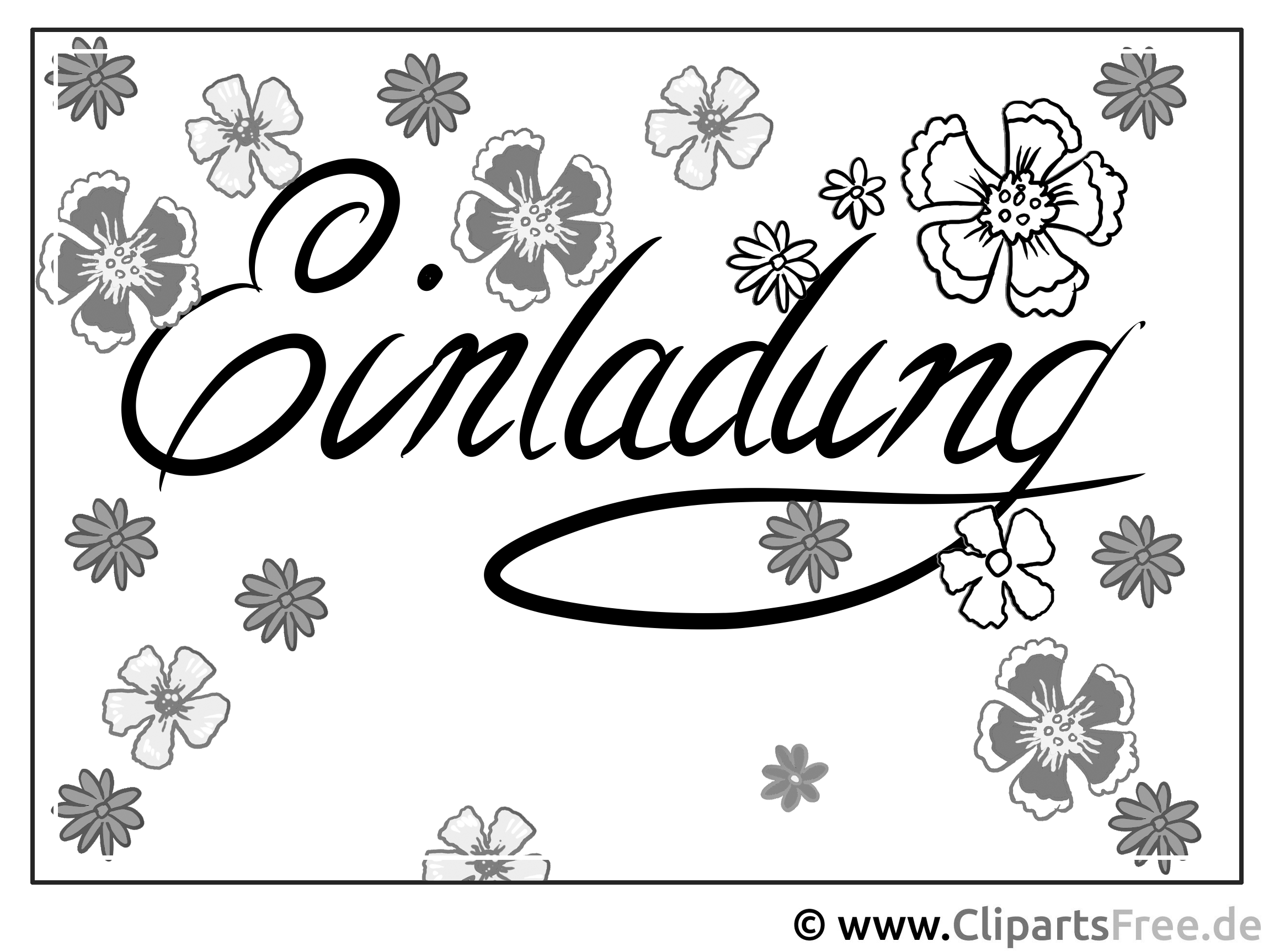 Einladung zum Ausmalen