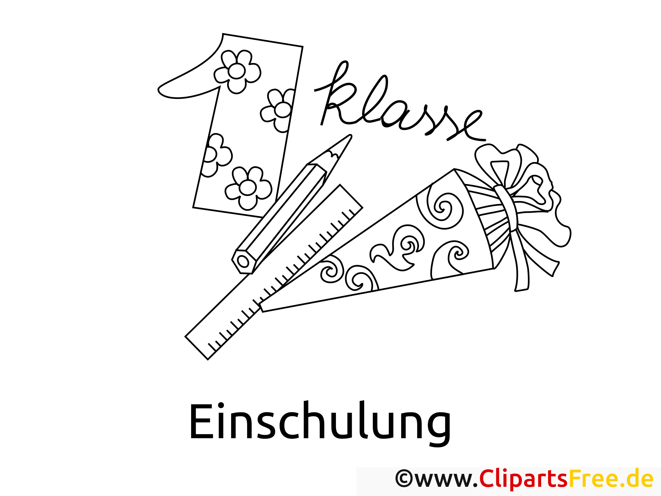 Einladung Einschulung selbst gestalten mit unseren Malvorlagen