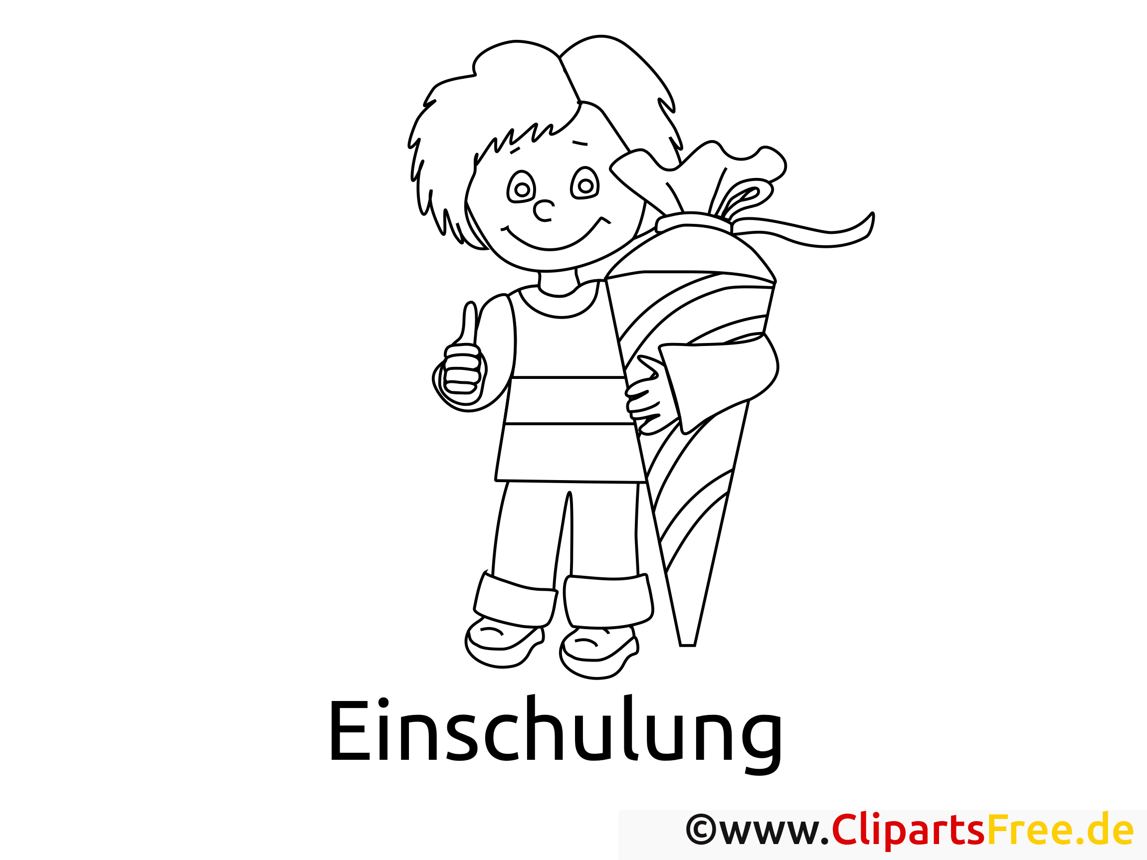 Malvorlage Einschulung gratis