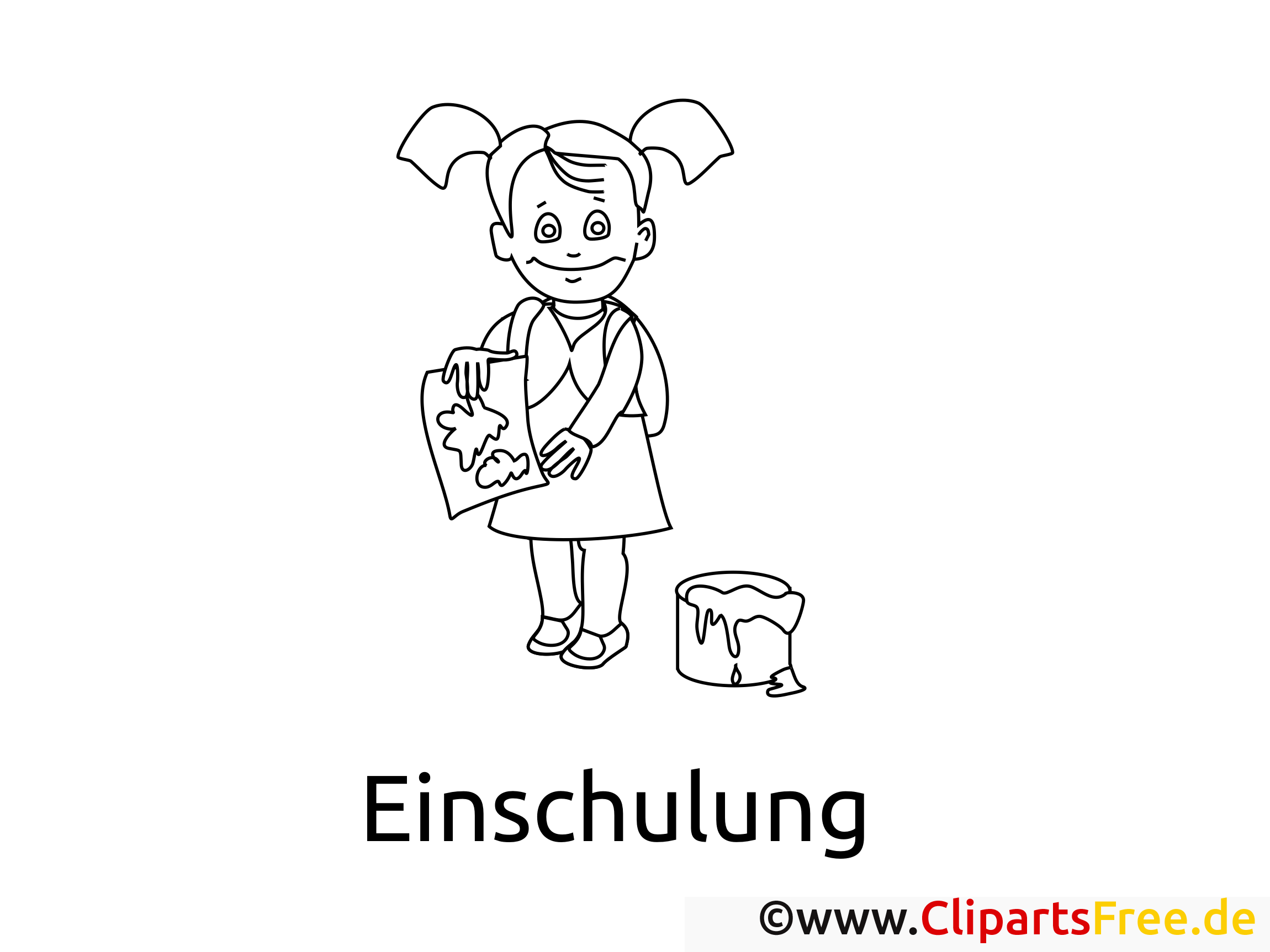 Malvorlagen fuer Maedchen Einschulung
